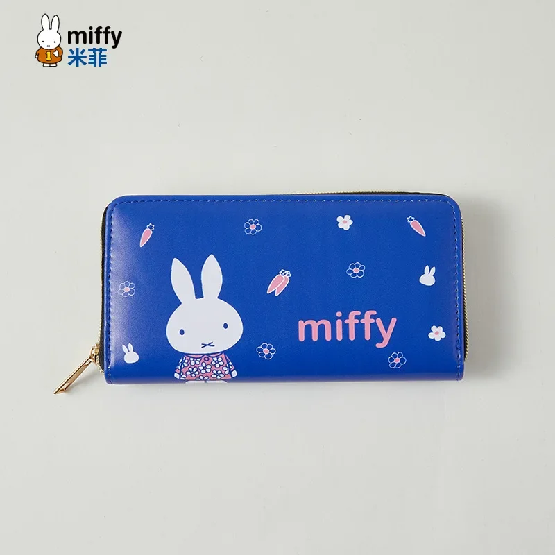 Miffy New Models Kawaii Cartoon Anime Coin Wallet Sweet Rectangle Storage Bag Light Hold in The Hand Girl Lady Popular Fashion