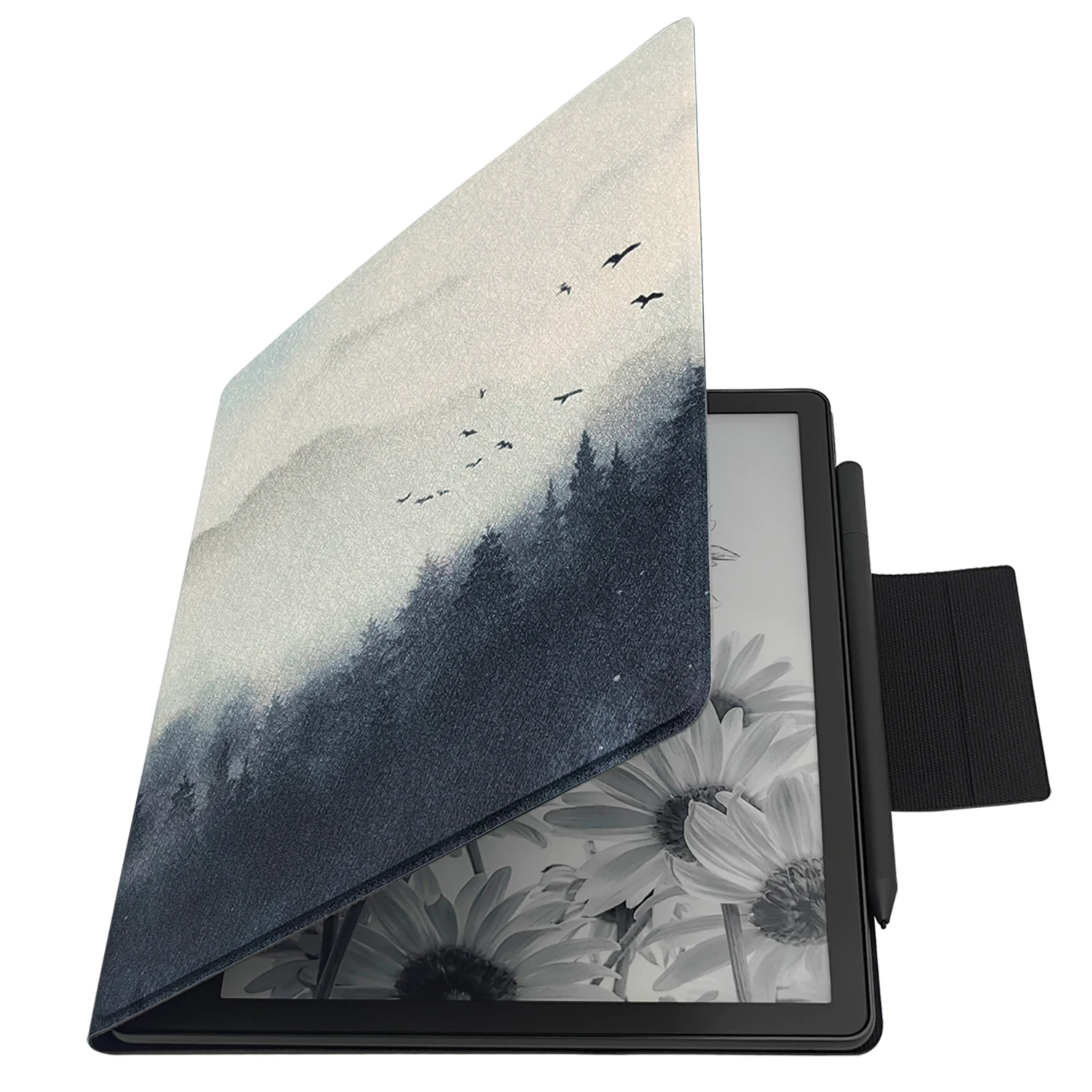 GAUGGER Magnethülle für den neuen Amazon Kindle Scribe (2024 veröffentlicht), ultradünne Standabdeckung mit automatischer Sleep/Wake- und Stiftschnalle – Detail 9
