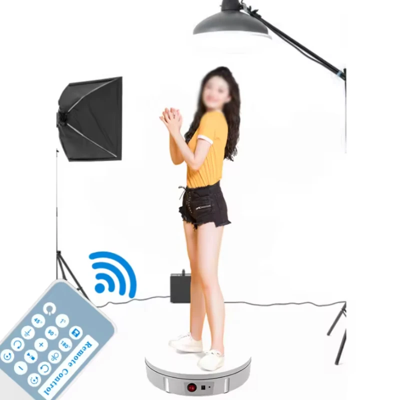 30CM 100kg 부하 전기 회전 디스플레이 스탠드 360 학위 턴테이블 쥬얼리 홀더 배터리 사진 비디오 촬영 소품