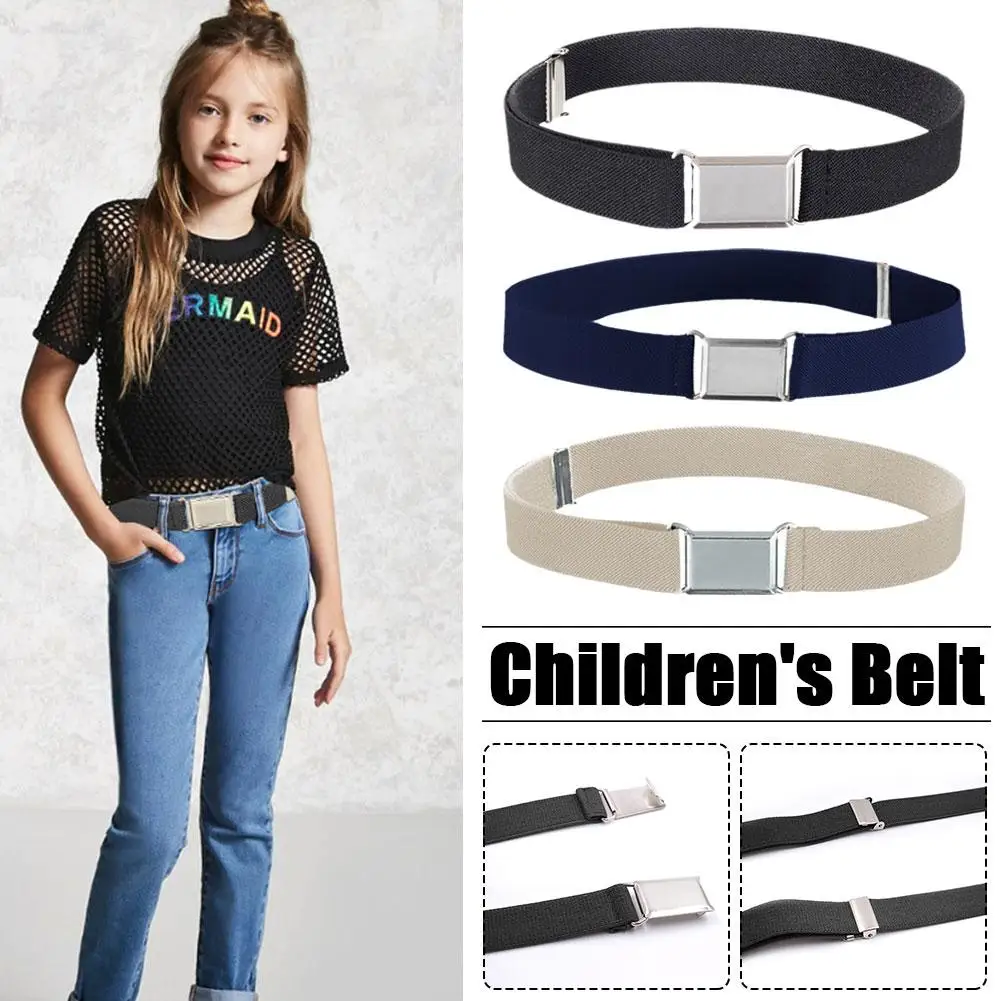 Kids Toddler Belts For Boys Girls Adjustable Stretch Elastic Belt With For Kids length 75-35CM/29.52-13.77inch R2T1 child elastic belt