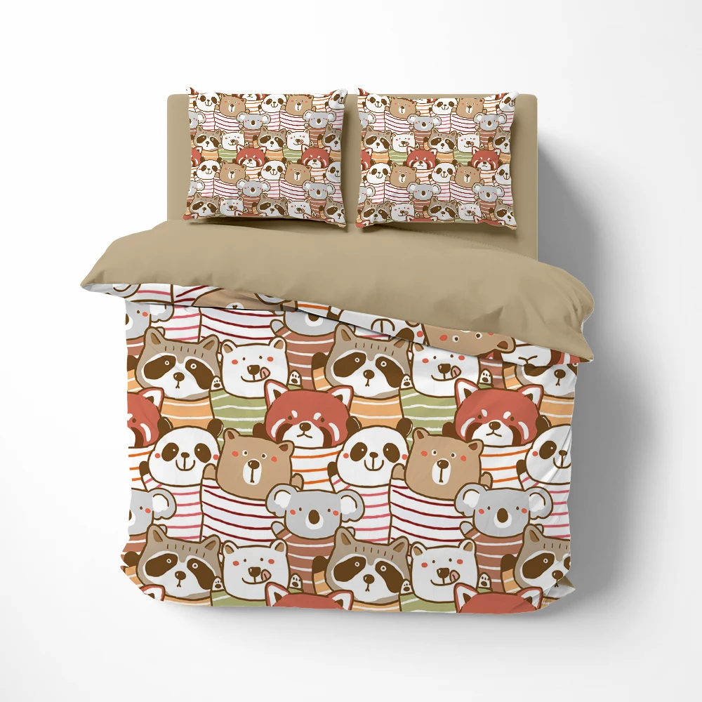 Linens Cartoon bear Bedding set twin 