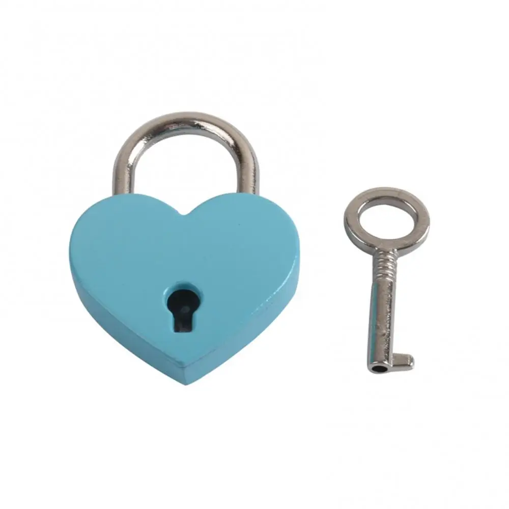 Vintage Heart Shape Mini Padlock Bag Travel Suitcase Luggage Box Case Key Lock Metal Mini Padlock Bag Suitcase Luggage Box Lock mini padlock travel padlock luggage padlock love heart lock
