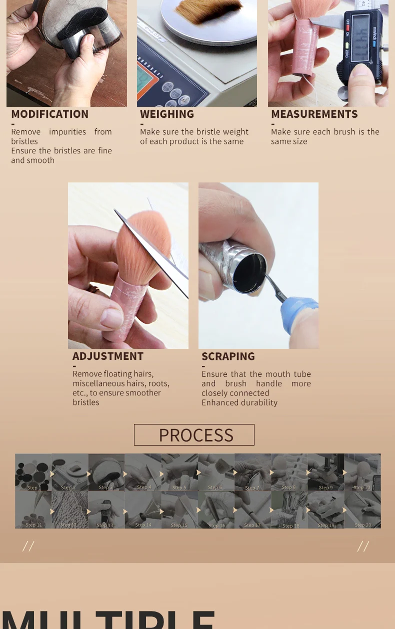 Pennello stippling professionale per fondotinta liquido uniforme_voghion.com