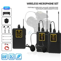 Professional UHF Wireless Lavalier Microphone with Audio Monitor
