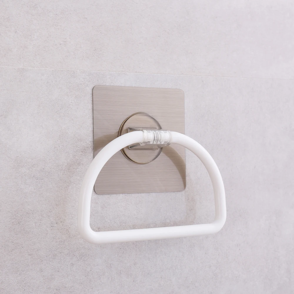 punching-free seamless towel rack bathroom towel ring