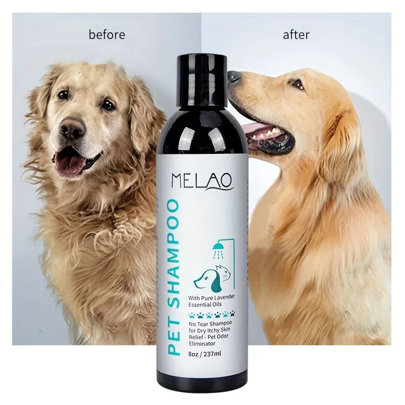 MelaoNaturalPetAccessoriesShampooPuppyKittenDogShampooDrySkin