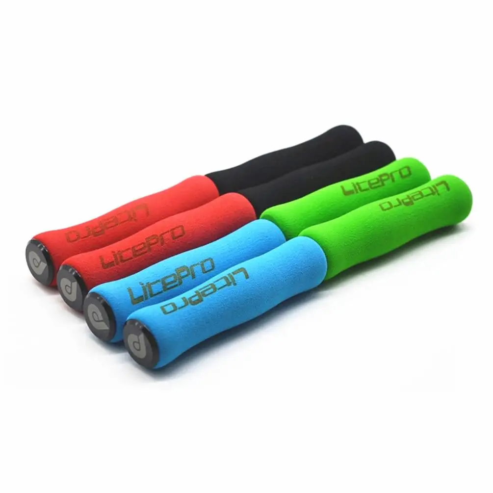 Bicycle handlebar grips bicycle accessories bike handlebar grips bike handle grips Liteproelite mountain road bike handlebar sponge grips 22.2mm handle bar comfortable grip for folding bicycle parts