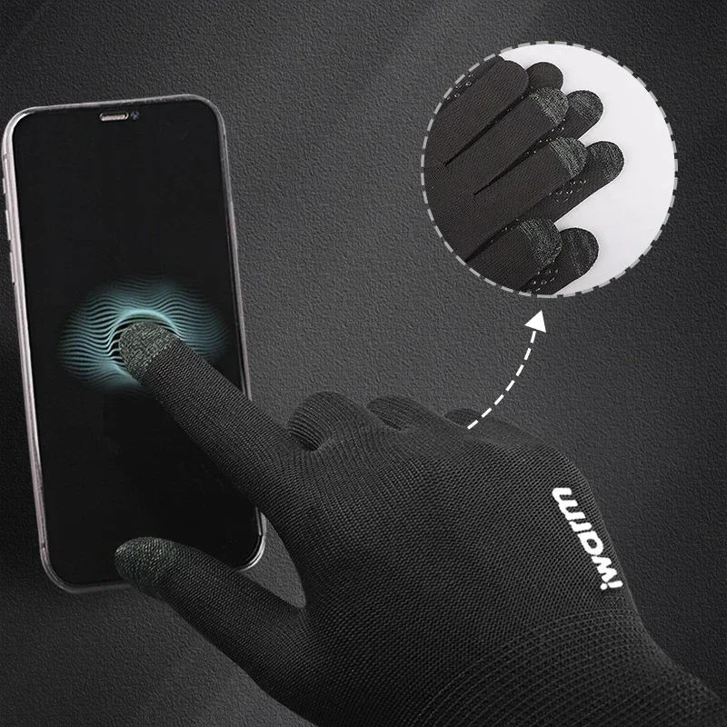 Anti-ultraviolet Outdoor Sports Running Glove Warm Touch Screen Gym Fitness Full Finger Glove For Men Women Knitted Magic Gloves 3