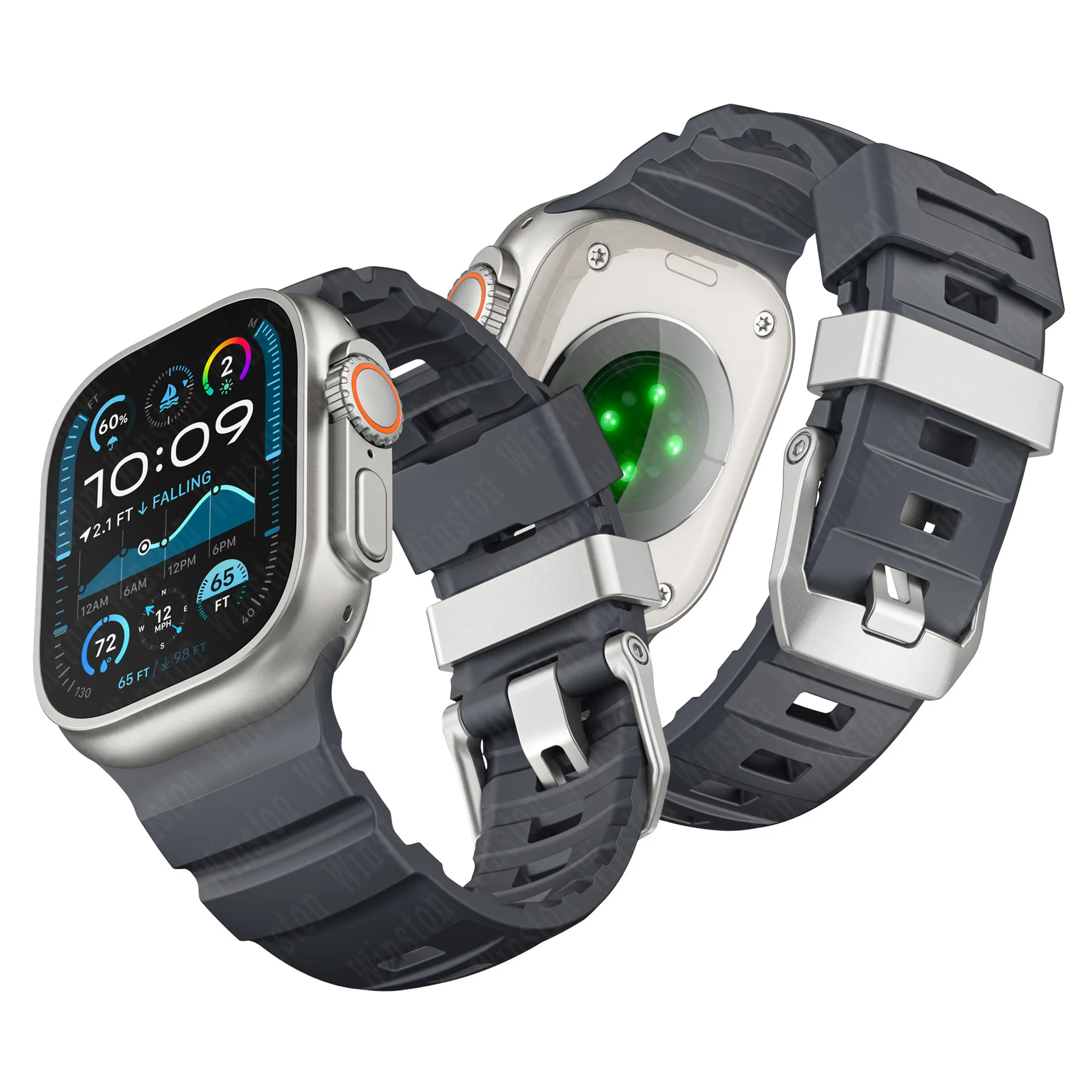 Fluorescent Silicone Sport Band Bracelet