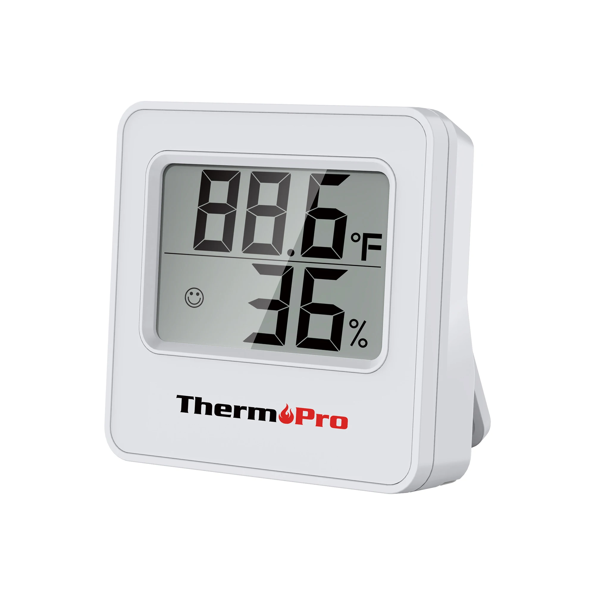 ThermoPro Digital Indoor White Hygrometer and Thermometer in the  Thermometer Clocks department at