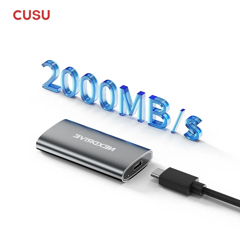 CUSU External SSD 512gb 1tb 256gb 2tb SSD Portable Solid State Drives Hard Disk USB3.2 Type C Office Business Gifts for iphone16