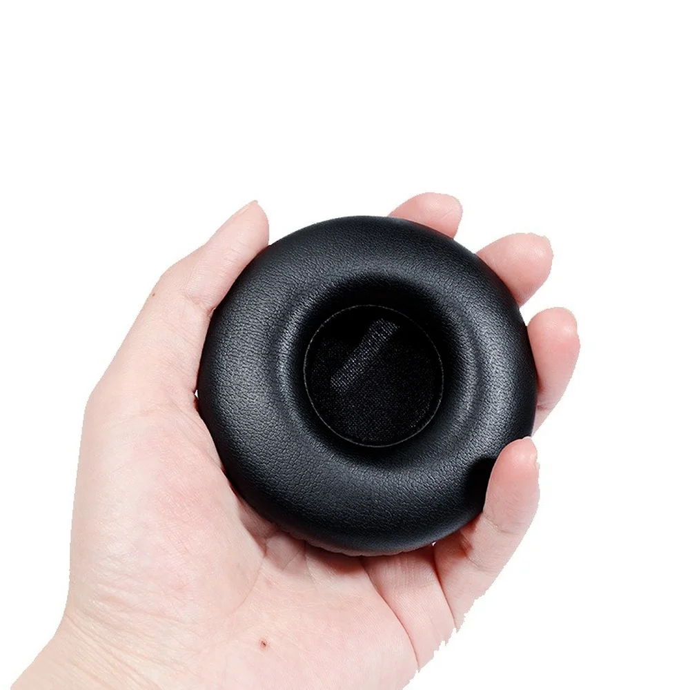 JABRA REVO 용 70mm 교체 용 이어 패드 쿠션 커버 JABRA REVO 무선 헤드폰 용 편안한 부드러운 가죽 이어 패드