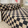 Bed Sheets Flat Printing Skin-friendly Washed Mattress Cover Comfortable Bedspread Twin Queen Full Size Durable Nordic Style 3