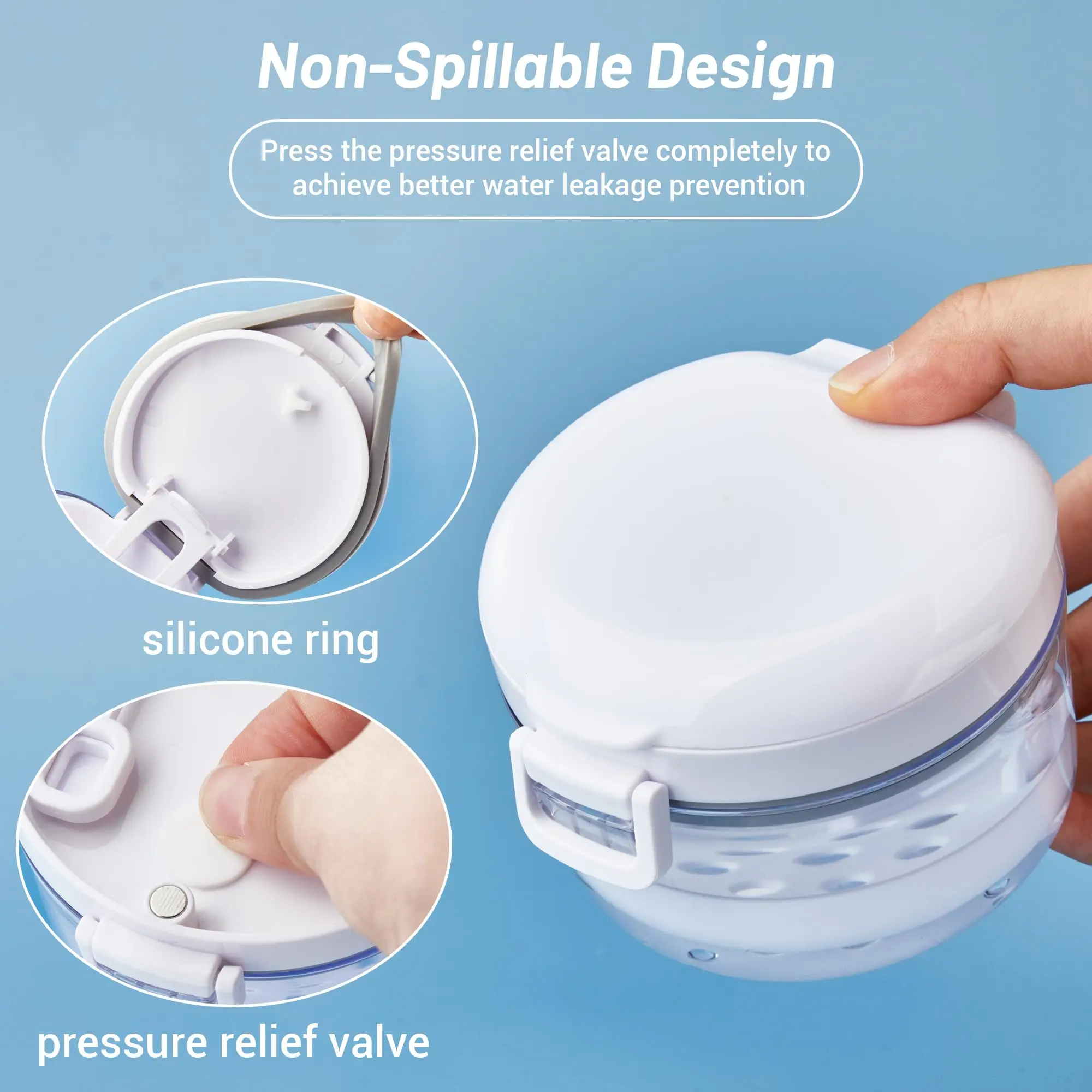 Denture Bath Box with Strainer Basket Mouth Guard Retainer Case Leak Proof Denture Storage Case for Travel Soaking Dentures