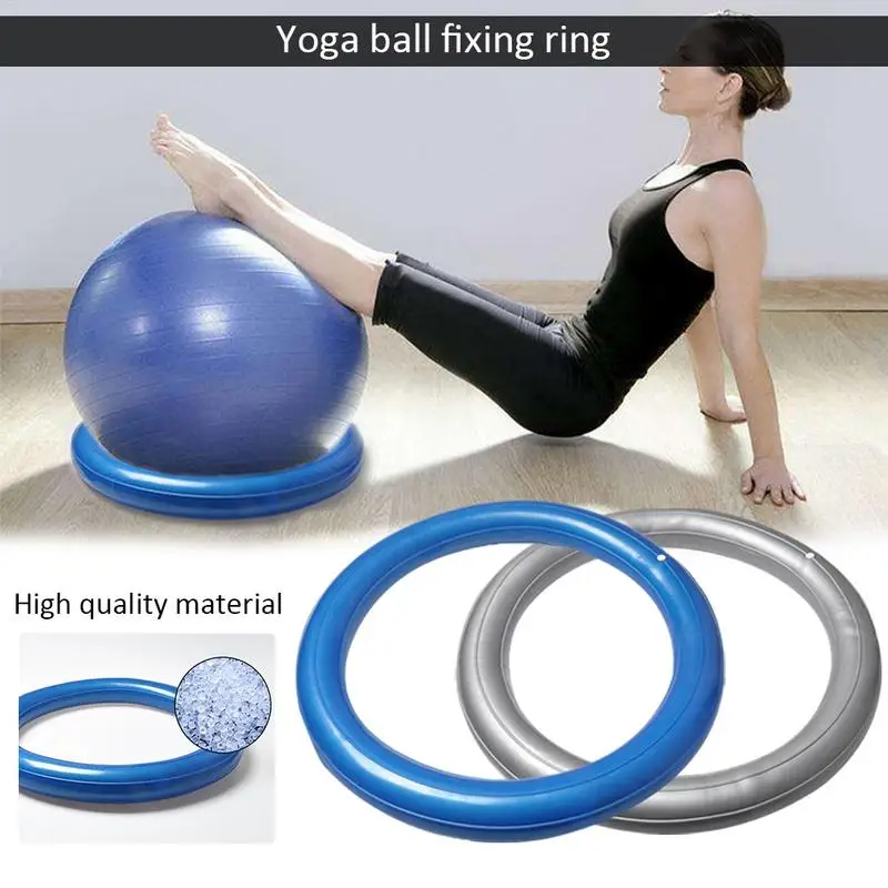 Exercise Ball Base Round PVC Stability Ball Balance Seat Reusable Multifunctional Stand For Home Gym Improves Posture