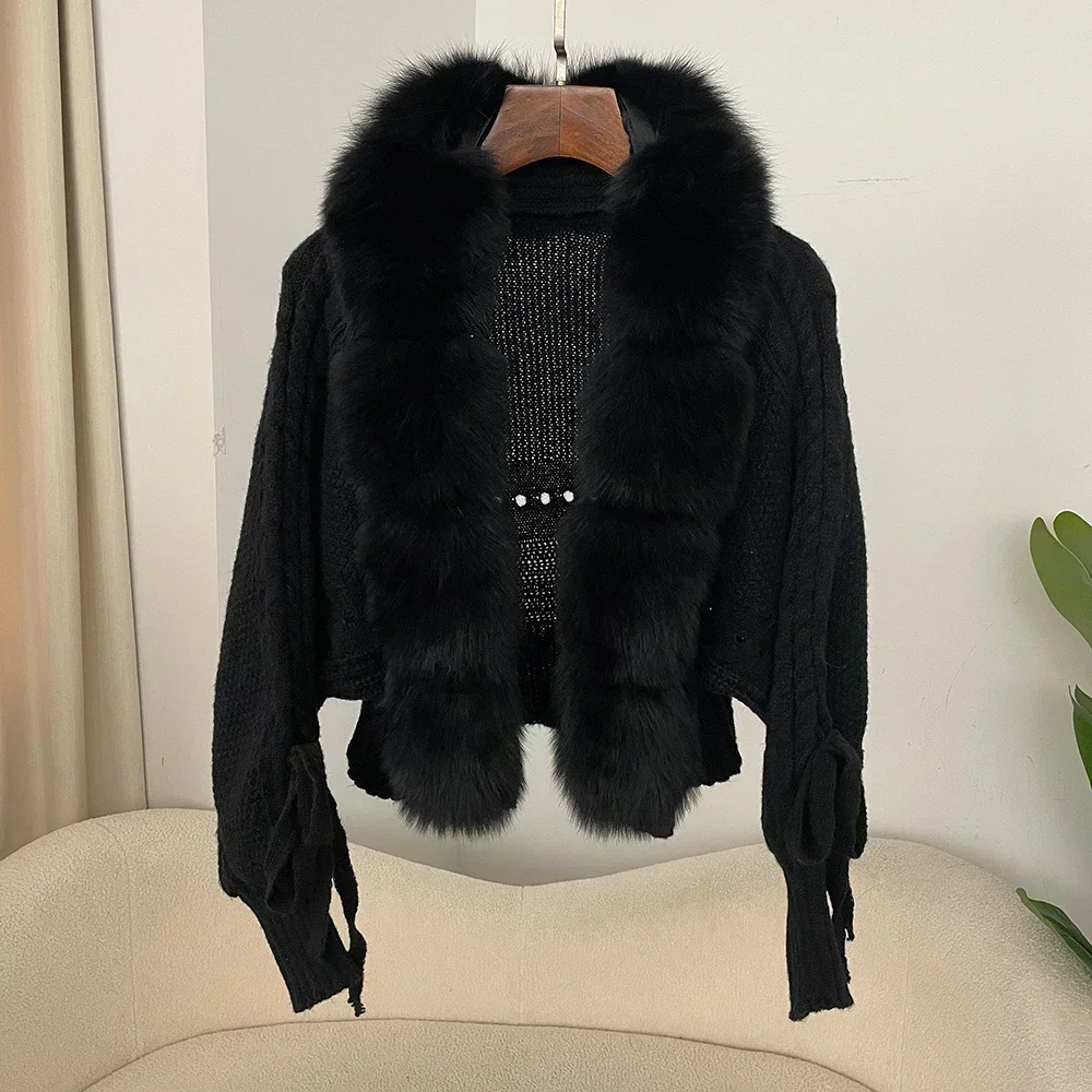 2024 شتاء جديد موضة الحياكة سترة بلاكيت معطف المرأ...