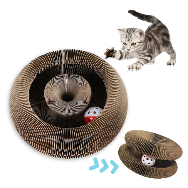 Órgão de papelão gato scratcher brinquedo gato mágico para coçar