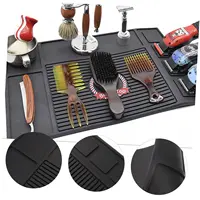 Rangement magnétique en silicone pour table de salon, coupe-tondeuses, coussinets, coupe-bordures, support antidérapant, outils de salon de coiffure, polymères, chaleur, degré 5
