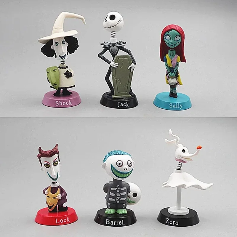 

The Nightmare Before Christmas Car Interior Decoration Action Figure Anime Jack Saly Zero Decoration Animation Accessories Gift