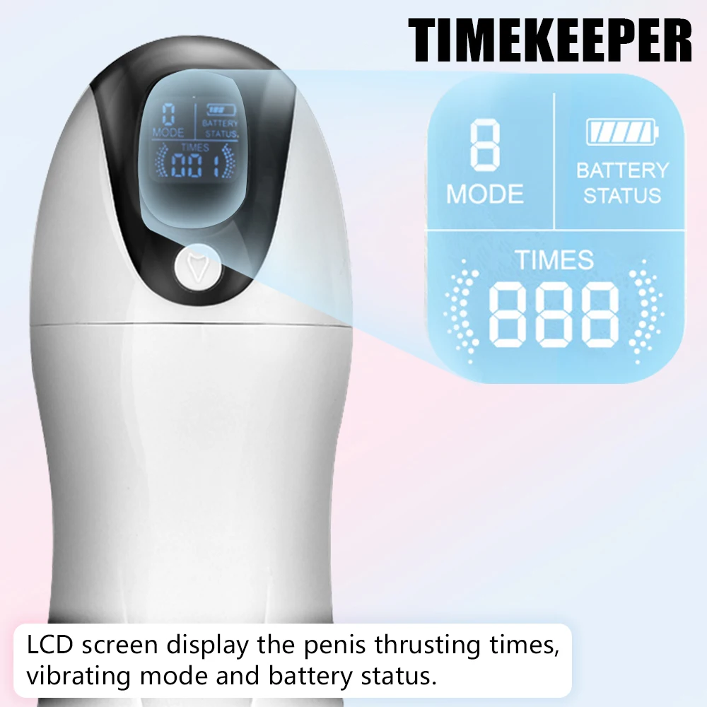 iner männlicher Masturbator, echte Muschi, Erotik, 8 Modi, Vibrator, Sexspielzeug für Männer, oraler Schlag_voghion.com