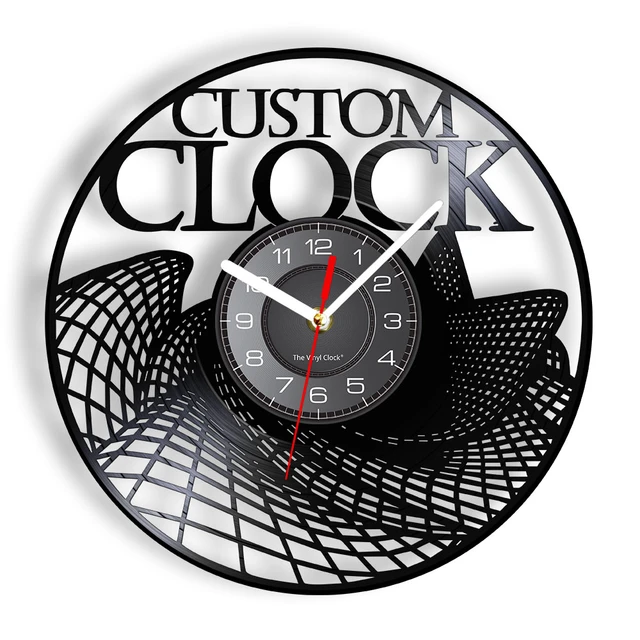 Wall Clock Custom Photo, Custom Vinyl Clock, Clock Wall Vintage