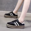 Sports Shoes Thick Sole Casual Board Shoes Women Cowhide Everything Soft Sole Inside Increase De Training Shoes Platform Shoes 1