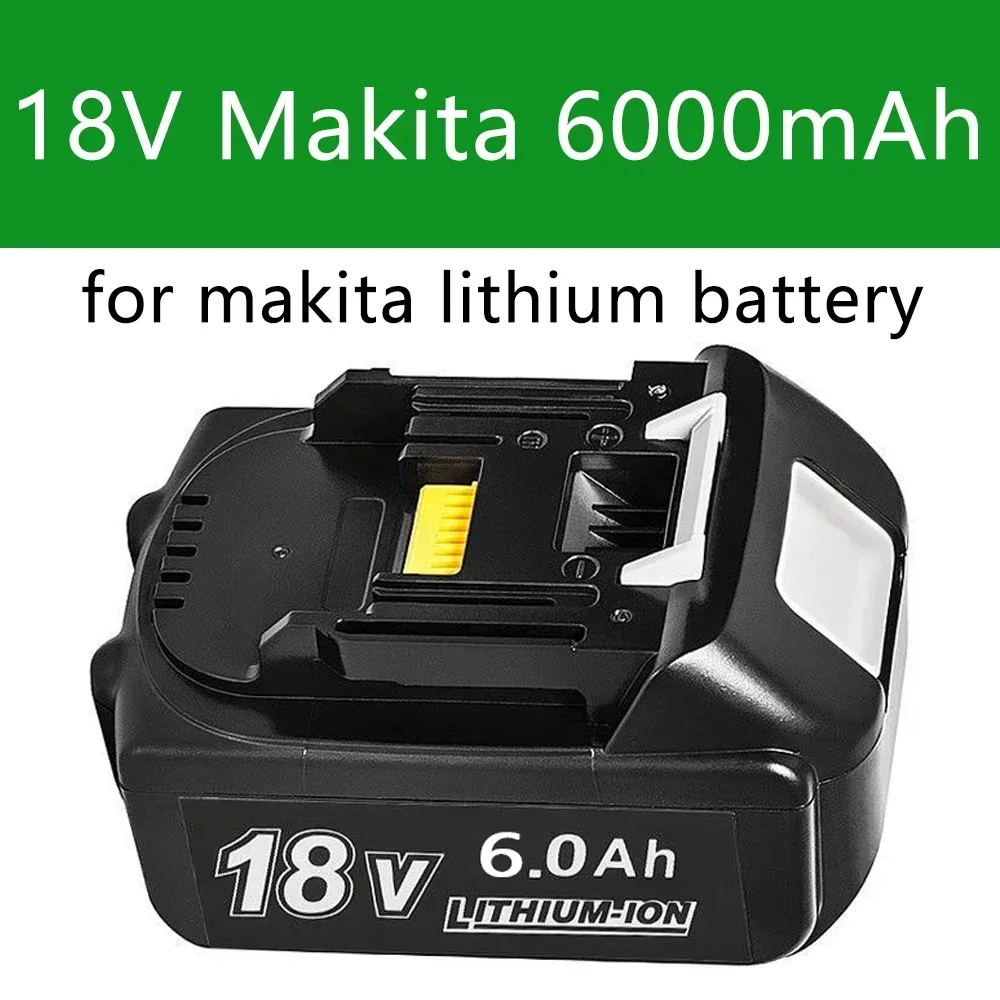

Аккумулятор для Makita 18 в 6 Ач 18650 литий-ионная сменная батарея BL1860B BL1860 BL1850 перезаряжаемая батарея для электроинструмента DDF486 DF488