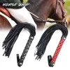 1pc Horse Whip Non-Slip Leather Horse Whip Equestrian Cycling Equipment Handle Equestrian Whips Training Riding For Horse 6