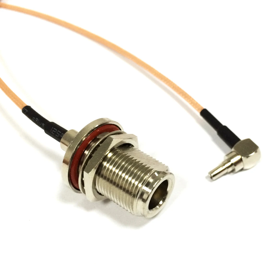 

New Wireless Modem Extension N Female Jack Bulkhead To CRC9 Right Angle RG316 Pigtail Cable Wholesale 15CM 6"