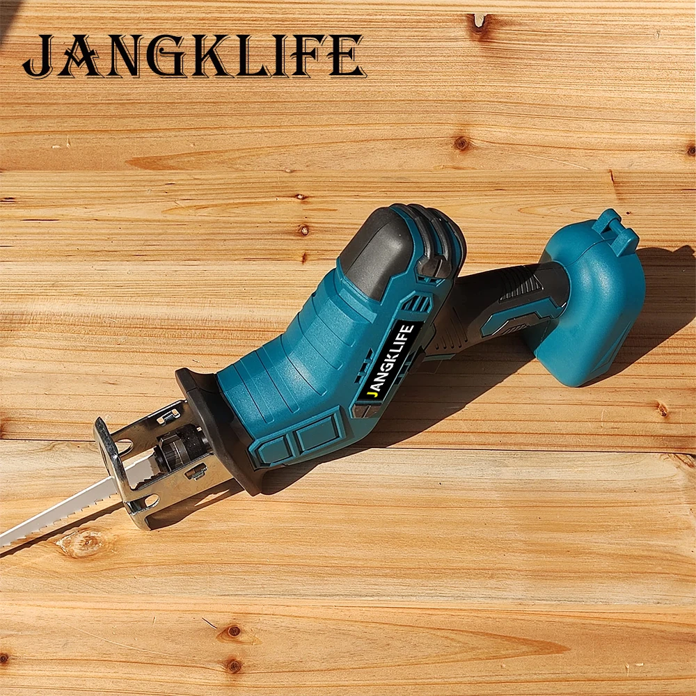 Cordless Reciprocating Saw 18V Adjustable Speed Electric Saw Wood Metal Pipe Cutting fit Makita 18v Battery (without Battery) 2
