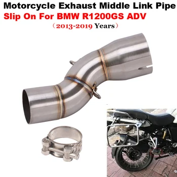 Slip On For BMW R1200 R 1200 GS ADV Adventure R1200GSA 2013 - 2019 Motorcycle Exhaust Escape Modified Middle Link Pipe Muffler