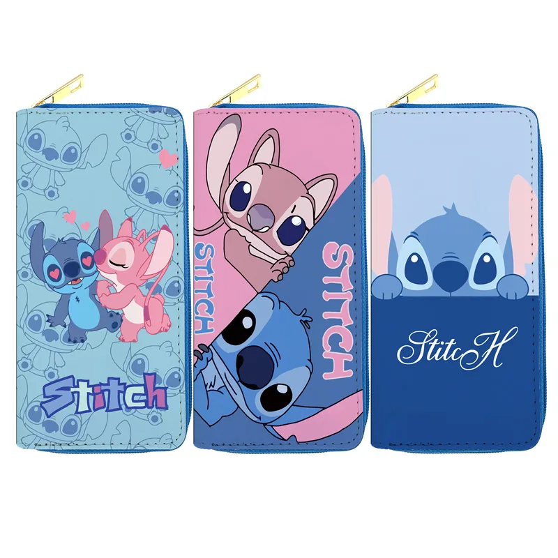 

Disney Bag Steedy Ladies Purse Student Fashion Cartoon PU Purse Long Money Clip Single Pull Makeup Bag Cartoon Passport Bag