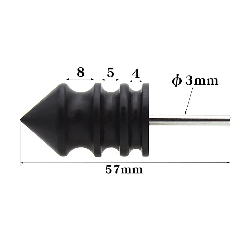 1Pcs leather edge polishing oil head flat head / pointed sandalwood sanding leather craft DIY tool polishing stick