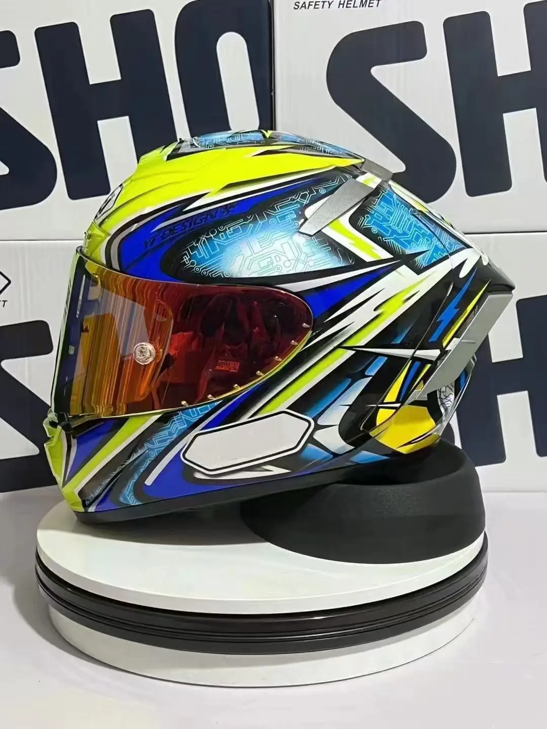 Full Face Motorcycle helmet X14 YELLOW daijiro Riding Motocross
