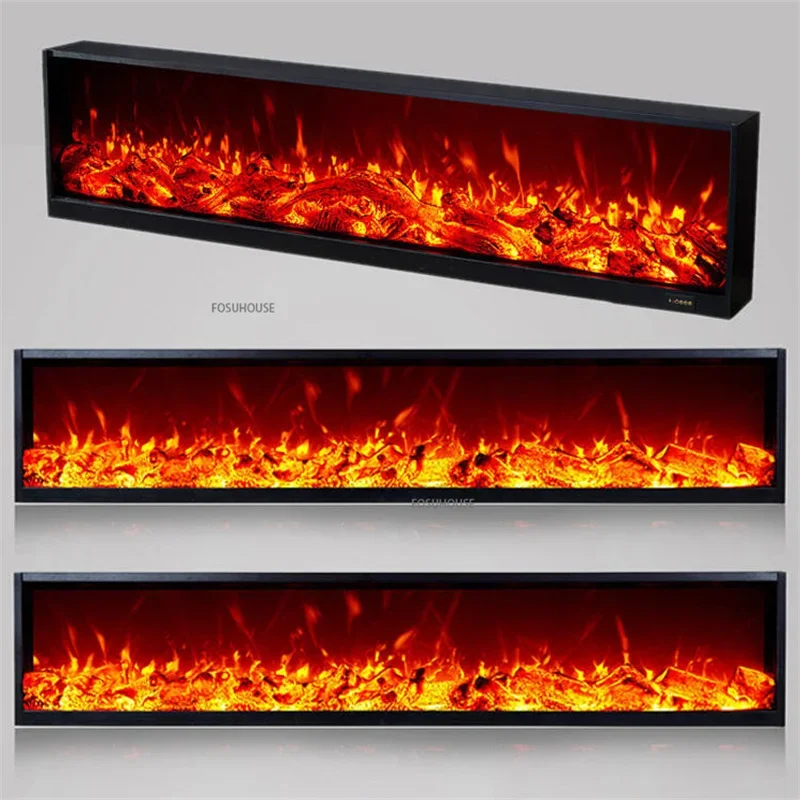 Fireplace Core for Restaurant Home Decoration 3D Simulation Electric Flame Living Room Embedded TV Stand Fireplaces