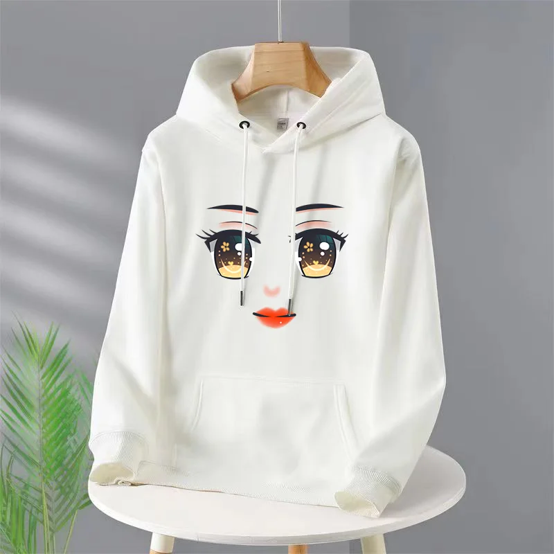 

New Kawayi Autumn Winter Long Sleeve Sweater Print Pullovers Clothing Fleece Loose Hoody New Fashion Men/Women Casual Hoodies