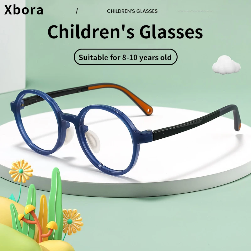Flexible Children's Anti Blue Light Computer Glasses Kids Boy 0 Diopter Spectacles Myopia Optical Fashion Glasses Frame