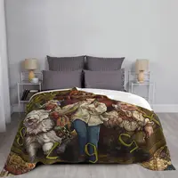 Labyrinth Jareth Film Blanket Flannel Decoration Clock Portable Home Bedspread 5