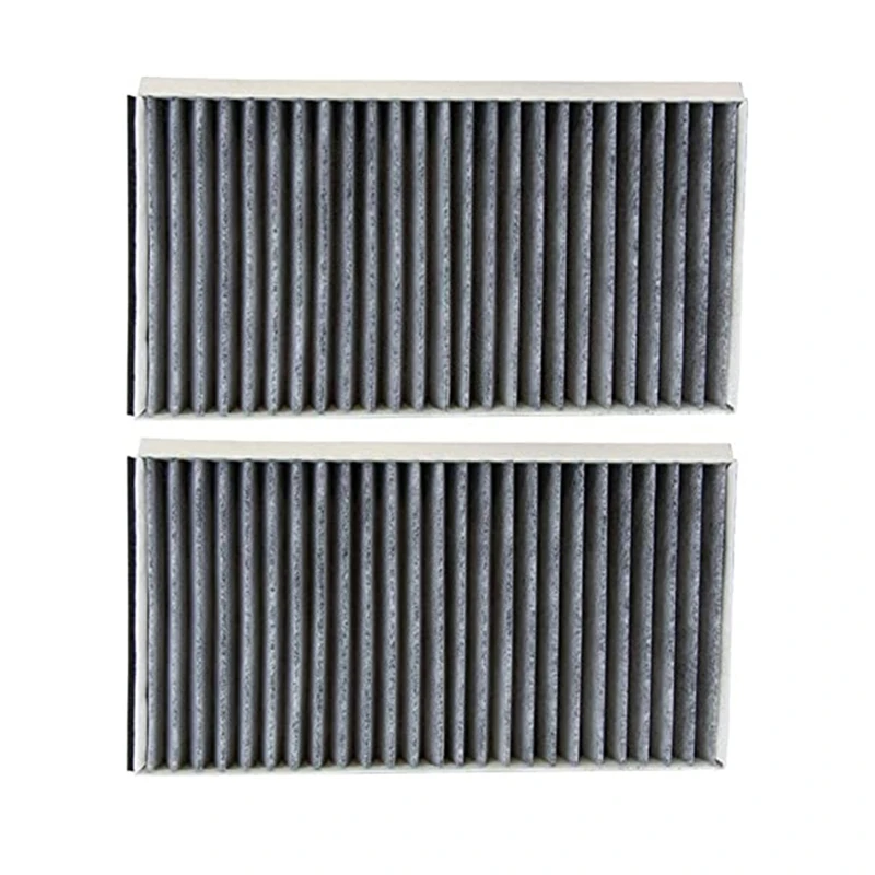 2Pcs Cabin Air Filter Activated Charcoal 64319171858 64316935823 for 2007-2010 BMW 5 6 E60 E61 E63 E64 520D 523I 525I 530D 535D air filters car filter