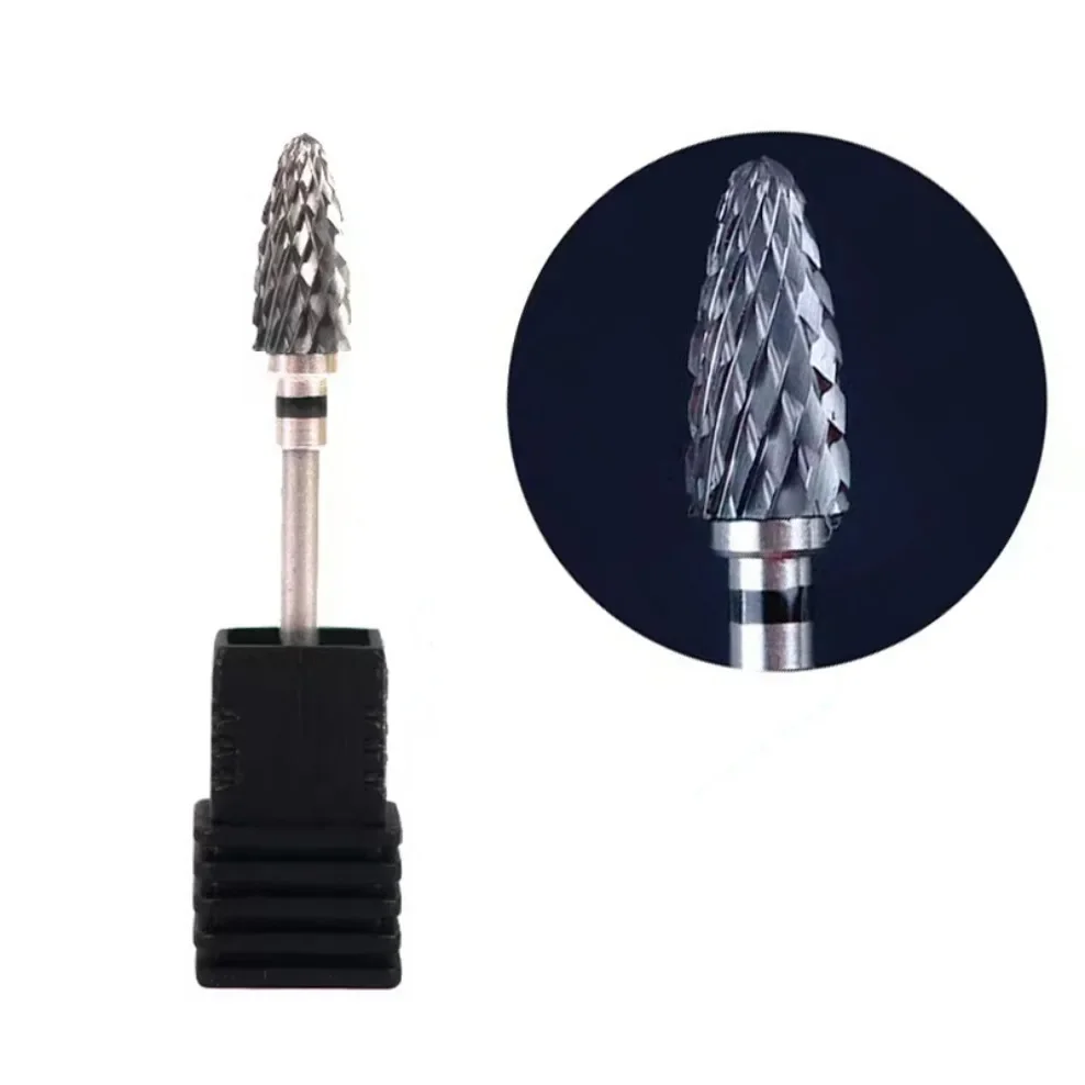 Tungsten Steel Nail Drill Bit Electric Nail File Milling Manicure Removal Nails Polish Grinding Head Cuticle Nail Polishing Head 2