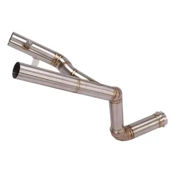 Motorcycle Exhaust Tail Pipe Muffler Mid Link Connect Tube Stainless Steel Slip On 51MM Modified For 1290 Super Duke R 2014-2016