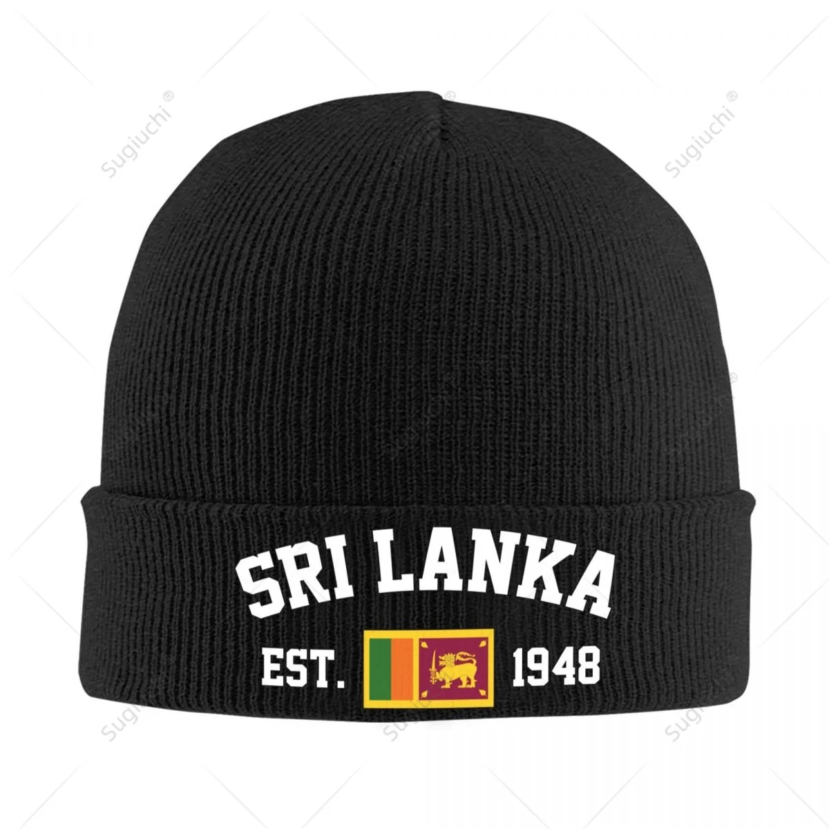 

Unisex Sri Lanka EST.1948 Knitted Hat For Men Women Boys Winter Autumn Beanie Cap Warm Bonnet