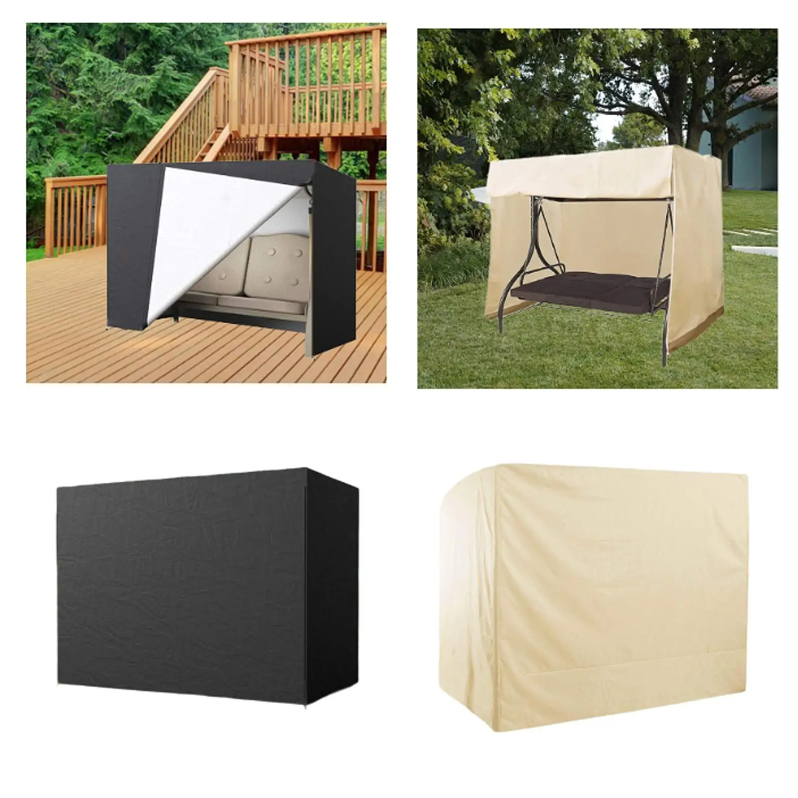 Swing Seat Cover, Swing Seat Cover, Windproof, Resistant, for Outdoor Patio
