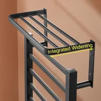 ราวแขวนผ้าเช็ดตัวไฟฟ้าแบบโลหะ พร้อมระบบฆ่าเชื้ออัจฉริยะ ควบคุมอุณหภูมิด้วยเทอร์โมสตัท ตั้งเวลาอบแห้ง อุปกรณ์ในห้องน้ำ 4