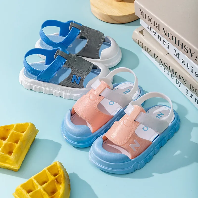 Children's Slippers Summer Anti-Slip Soft Bottom Cartoon Baby Sandals Indoor Home Use for Boys And Girls baby shoes kids shoes children sandals kids sandals