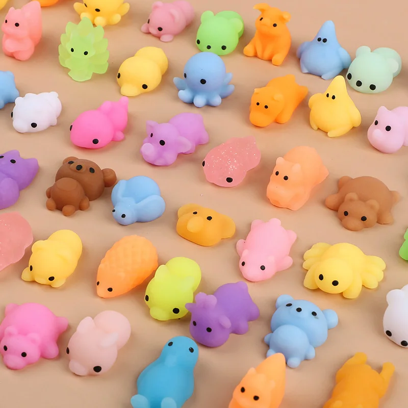 10/20/30 adet sevimli Mochi hayvan yumuşacık oyuncaklar çocuklar için doğum günü partisi iyilik Pinata dolgu erkek kız stres giderici noel hediyesi