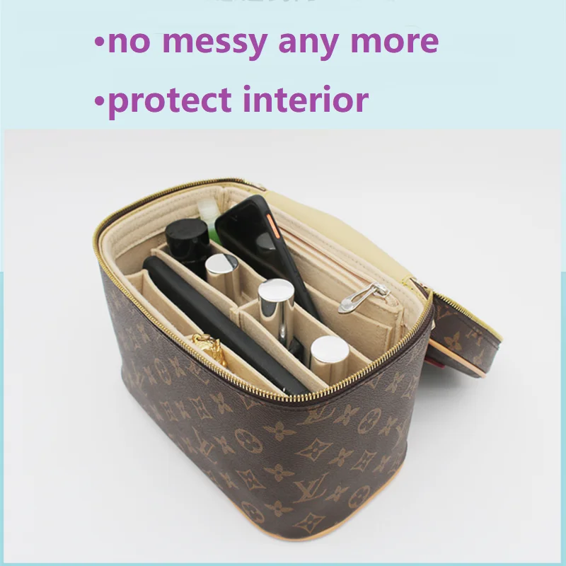 Soft andLight】Bag Organizer Insert For L V Nice Mini Nano BB Organiser  Divider Shaper Protector Compartment Inner Lining - AliExpress