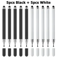 10Pcs Universal Stylus Pen Drawing Screen 2 in 1 Tablet Pen for IPhone IPad Capacitive Touch Pencil for Huawei Samsung Xiaomi 1