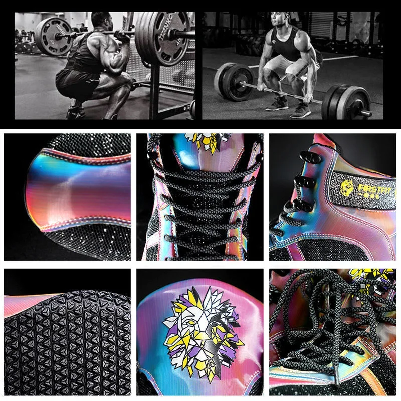 Professional Wrestling Training Shoes for Unisex High Top Men Boxing Boots Breathable Wrestling Boots Boy Lacing Sanda Shoes Men
