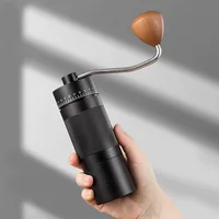 Upgrade Manual Coffee Grinder CNC Professional Stainless Steel Adjustable Manual Burr Coffee Bean Grinding 25g Capacity